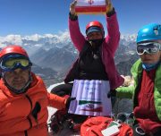 First Iranian group to attempt and success ascending on the top of Island Peak 2018 from Himalayan Adventure Sports.
